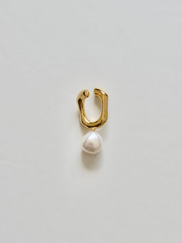 DUAL Pearl EAR CUFF Gold