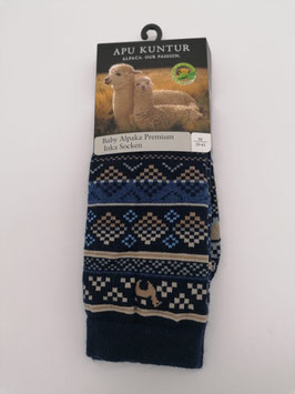 Alpaka Socken mit Inka Muster Gr.39/41