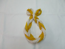 黄金姫（こがねひめ）シルク＆ウコン２色編み