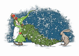 Ein kleiner Helfer im Schnee