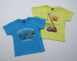 働く車のTシャツ-明るめカラー/crescent