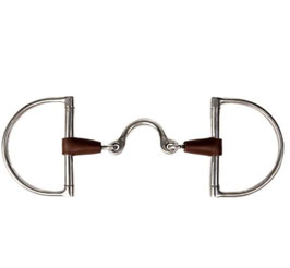 Doppelt gebrochene D-Ring Leder Trense