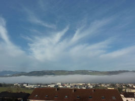Münsingen im Morgendunst