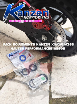 Pack pour Xiaomi M365 / M365 Pro de 4 Roulements Kanzen ABEC-5 Étanches