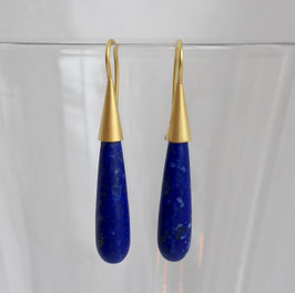 Lapis Ohrringe mit 900 Gold