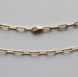 Paperclipkette aus 750 Gold mit Karabinerverschluss
