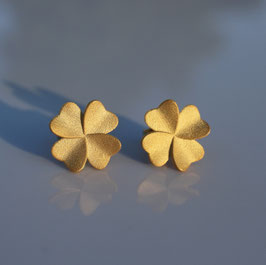 Ohrstecker Kleeblatt aus 900 Gold
