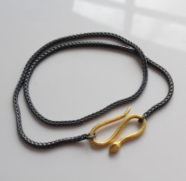 Fuchsschwanzkette mit Schlangenverschluss