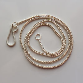 Fuchsschwanzkette aus Silber mit Hakenverschluss 1,5mm Stärke