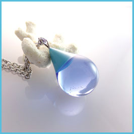 Collier en verre filé - "Goutte"