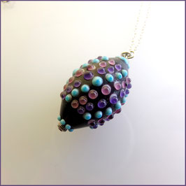 Collier en verre filé  - "Neira"