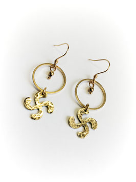 Boucles d'oreilles Lauburu