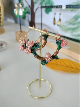 Boucles créoles fleurs