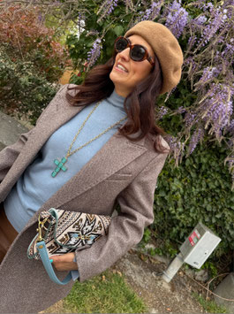 CLUTCH ANY AZZURRA
