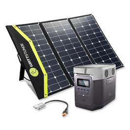 EcoFlow Delta 1300 Powerstation Bundle mit WATTSTUNDE® SunFolder 120/180W Solartasche