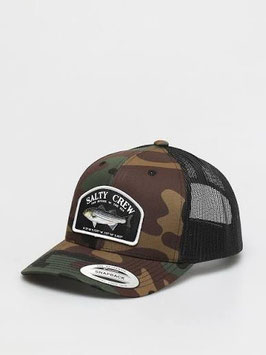 Salty crew - STRIPED Trucker - Camo/Black