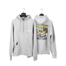 BIG ONE | Felpa con cappuccio "Angler Bowl" - Regular Fit - Grigio
