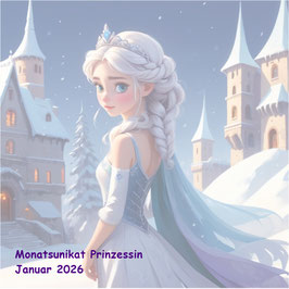 Vorbestellung -  Monatsunikat Januar Prinzessin "Elsa"