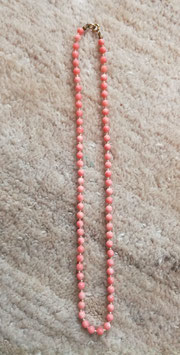 Vintage Halskette rosa Koralle