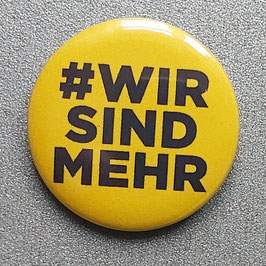 Button "#wirsindmehr", 58 mm