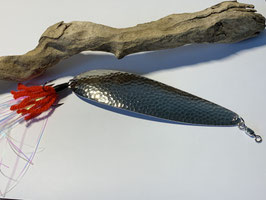 Cuiller ondulante rouge tinsel 22 grs