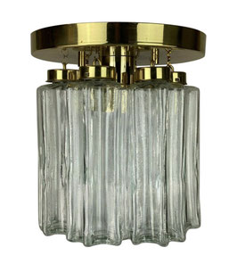 60er 70er Jahre Lampe Leuchte Deckenlampe Limburg Glas Chandelier Design 60s 70s
