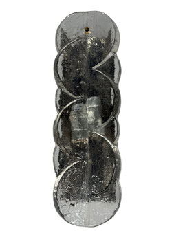 60er 70er Jahre Wall Sconce Wandlampe J.T. Kalmar Franken KG Österreich Eis Glas
