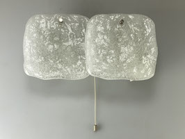 60er Jahre Lampe Leuchte Wandlampe Kalmar Franken Deckenlampe Ice Glas Design
