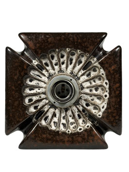 60er 70er Jahre Wandlampe Keramik Mid Century Wall Sconce Space Age Design