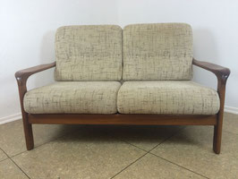 60er 70er Jahre Teak Sofa Couch 2er Seater Danish Design Denmark Mid Century