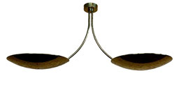 60er 70er Jahre Lampe Deckenlampe Florian Schulz Modell Duan Brass Pendant Lamp