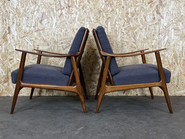 2x 60er 70er Jahre Teak Sessel Easy Chair Loungechair Danish Modern Design 60s