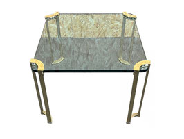 60er 70er Jahre Brutalist Bronze Coffee Table by Peter Ghyczy Space Age Design