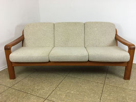 60er 70er Jahre Teak 3er Sofa Couch Dyrlund Danish Design Denmark Mid Century