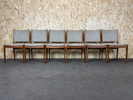 6x 60er 70er Jahre Teak Stühle Stuhl Dining Chair Danish Modern Design 60s 70s