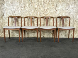 4x 60er 70er Jahre Teak Dining Chair Stuhl von Johannes Andersen Uldum Design