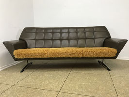 60er 70er Jahre Sofa Couch Cocktailsofa Chromgestell Mid Century Design 60s 70s