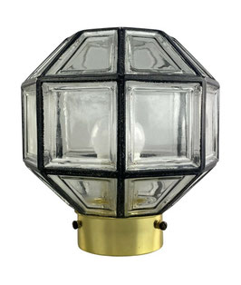 60er 70er Jahre Lampe Leuchte Deckenlampe Limburg Glas Space Age Design 60s 70s