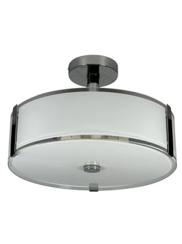 70er 80er Jahre Deckenlampe von Honsel Leuchten Germany Glas Chrome Space Age