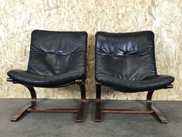 2x 60er 70er Jahre Sessel Kengu Easy Chair Elsa & Nordahl Solheim for Rykken