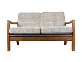 60er 70er Jahre Teak Sofa 2er Couch J. Kristensen Danish Denmark Design 60s 70s