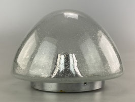 60er 70er Jahre Lampe Leuchte Plafoniere Flush Mount Glas Space Age Design 60s
