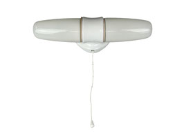 50er 60er Jahre Wandlampe Deckenlampe Keramik von Wilhelm Wagenfeld für Lindner