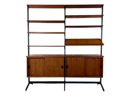 60er 70er Jahre Teak Regalsystem Wall Unit von Olof Pira Schweden Mid Century