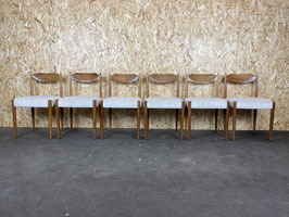 6x 60er 70er Jahre Stühle Stuhl Esszimmerstuhl Dining Chairs Danish Design 60s