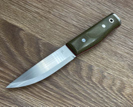 FH Skookum Bush Tool Green Canvas Micarta