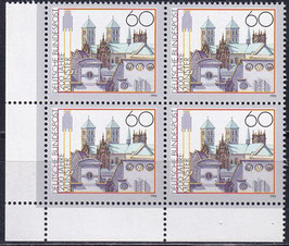 BRD 1645 postfrisch Viererblock mit Eckrand links unten