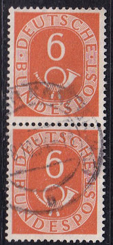 BRD 126 gestempelt senkrechtes Paar