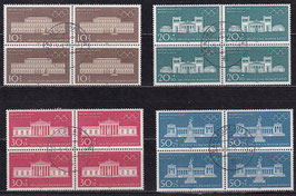 BRD 624-627 gestempelt Viererblocksatz