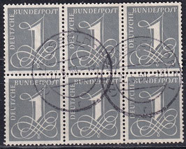 BRD 226x gestempelt Sechserblock